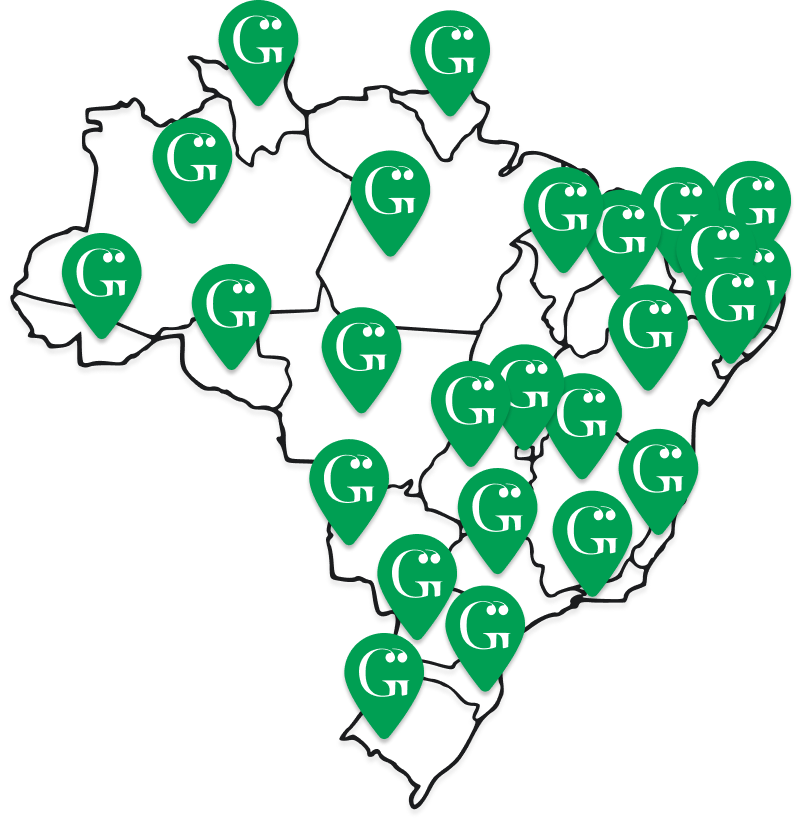 mapa de atendimento